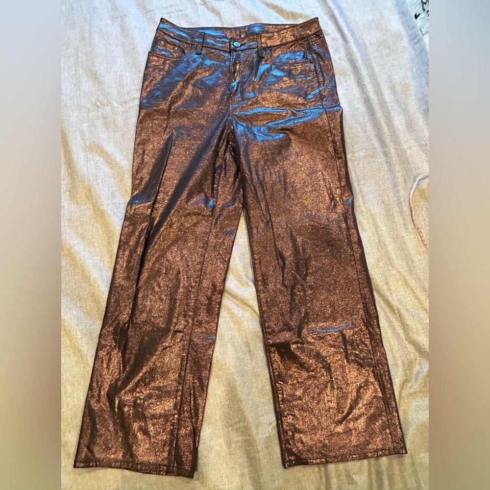 Chico's 2 Stretch Jeans Purple
Metallic Classic 5 pocket